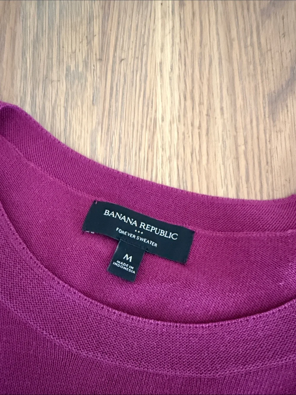 Banana Republic Raspberry Forever Crewneck Sweater - Picture 2 of 4